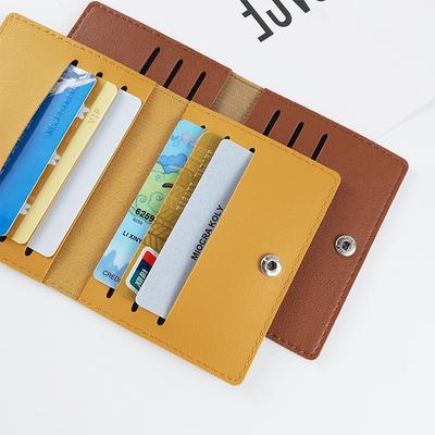 Клип для карт из искусственной кожи женский мужской универсальный кардхолдер ультратонкий большой вместимости карман для карт на заказ
