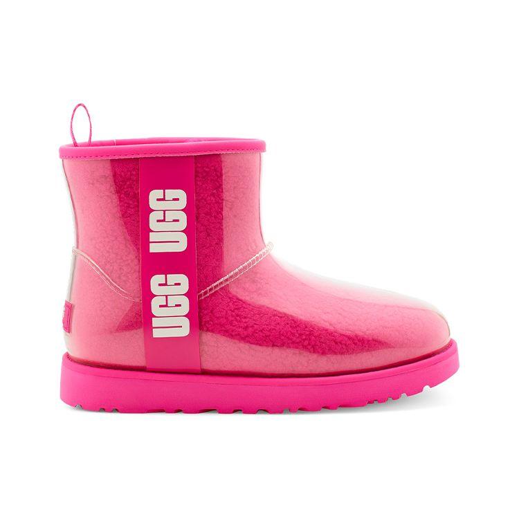 UGG Классические прозрачные мини-кроссовки Rock Rose для женщин, розово-белые 1113190-RCR