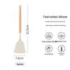 3-Piece Silicone Spatula Set with Wooden Handles - Non-Stick, Food-Grade Kitchen Utensils