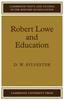Книга Robert Lowe and Education