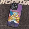 Мультяшный Чехол из Кожи The S-Simpsons для Телефона iPhone 16 15 14 13 12 11 Pro Max Plus