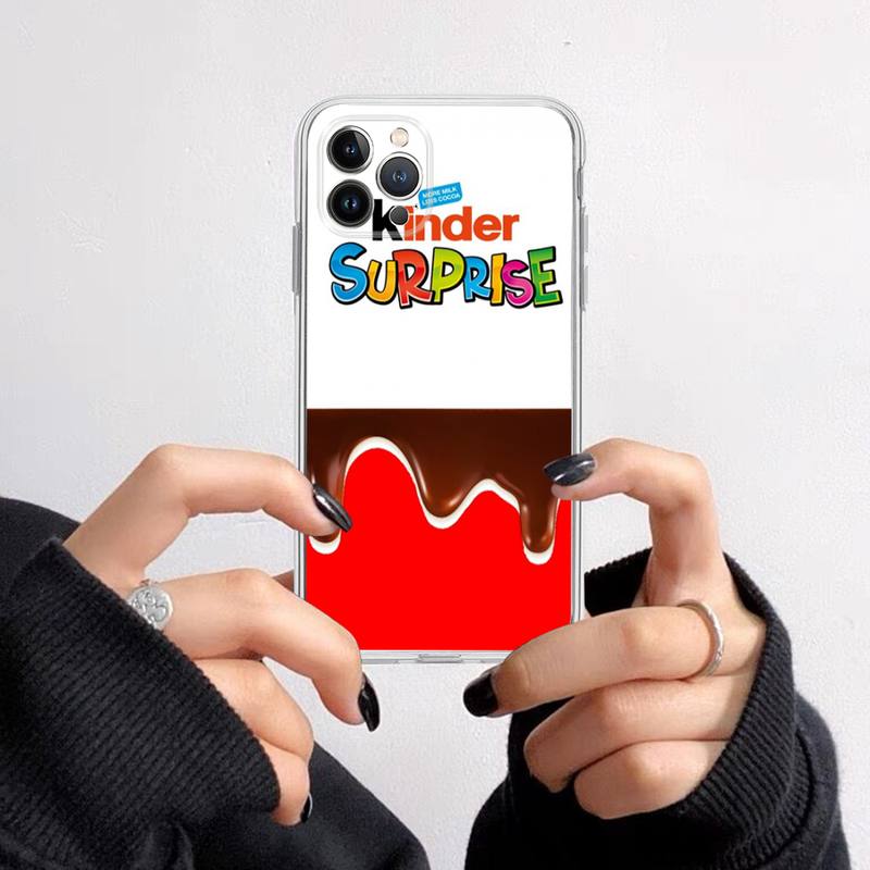 Новый чехол-телефон KINDER JOY Surprise с рисунком Trolly egg для iPhone 14 13 12 11 Pro Max XS X XR SE 2020 6 7 8 Plus Mini Прозрачный корпус