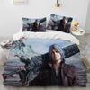 D-Devil May Cry DMC Game Gamer Comforter Bedding Set,Duvet Cover Bed Set Quilt Cover Pillowcase,king Queen Size Bedding Set Kid