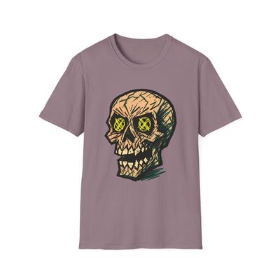 Unisex Softstyle T-Shirt Skull Gothic Neon