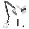 IXTECH Microphone Boom Arm for Blue Yeti, Shure Sm7b, Hyperx QuadCast, Rode At2020, Fifine Upgraded Microphone Stand with Tablet and Headphone Holder