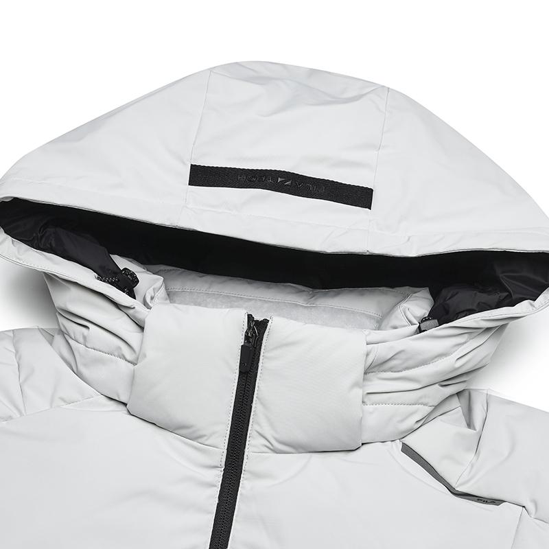 Fila Оригинальная модная универсальная повседневная простая удобная теплая пуховая куртка мужская верхняя одежда Void-Grey F71M449901F-GY