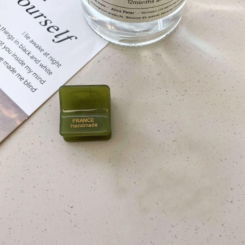 Hair Grab Clip Acetate Hair Clips Square Mini Hair Claw Retro   Daily