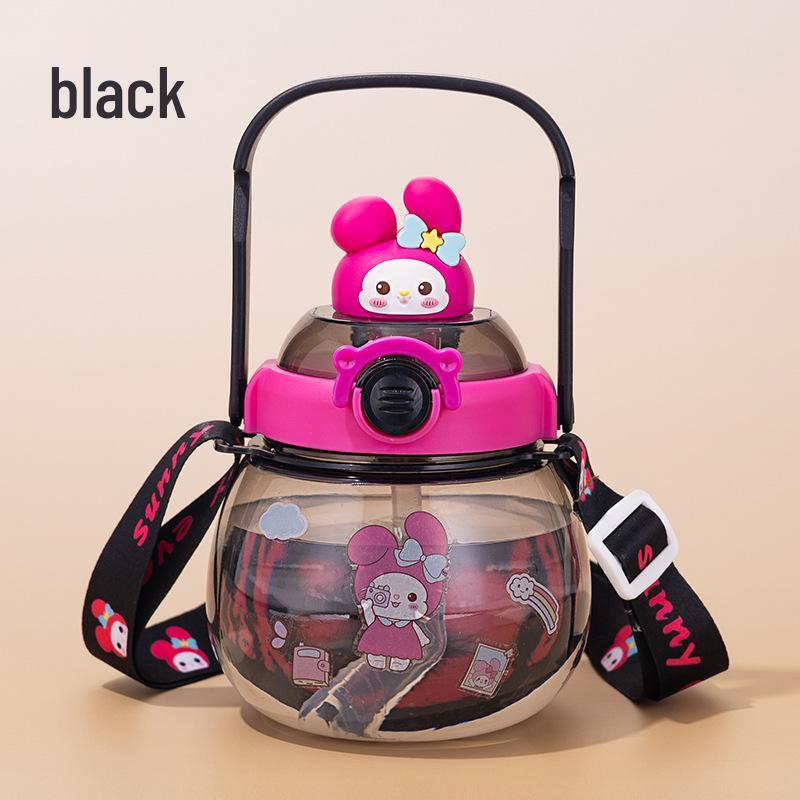 Пластиковый стакан для воды Big Belly с большой емкостью и трубочкой