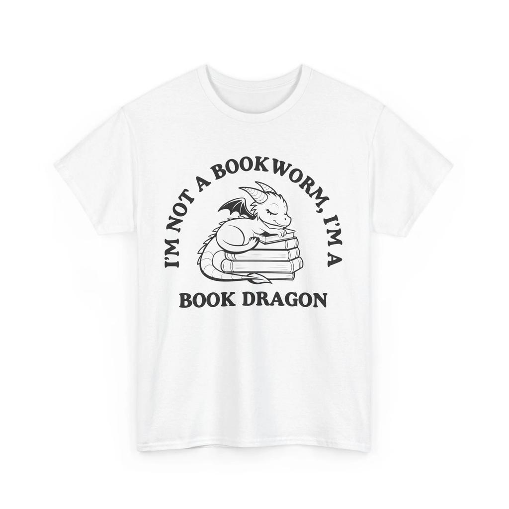 Футболка «Книга» | Футболка «Книговерт» | я не книжный червь, я книжный дракон