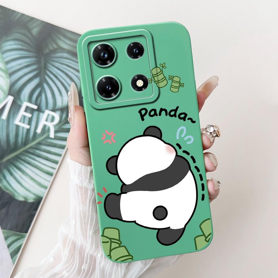 Чехол для Infinix Note 30 Pro, Infinix Note 30i, Note30, 30Pro 4G, Милый мультяшный панда и кролик, Мягкий силиконовый, Ударопрочный