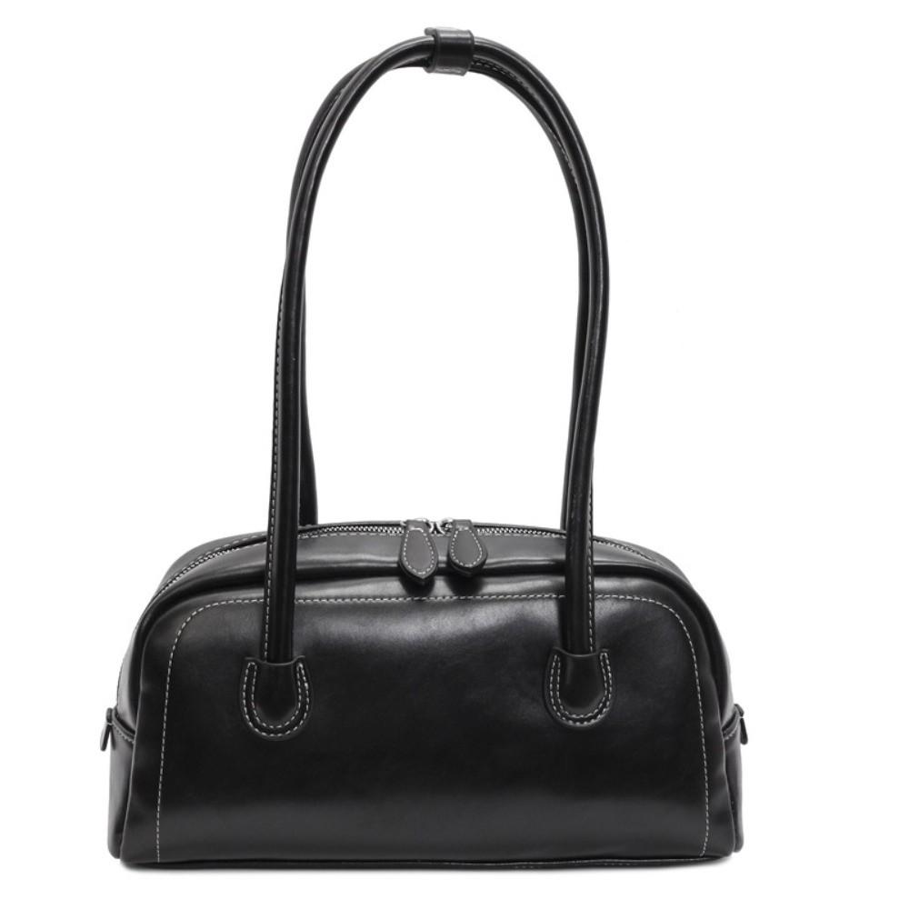 Korean Ins Style Women PU Shoulder Bag PU Leather Underarm Bag Vintage PU Hobo Bag Streetwear