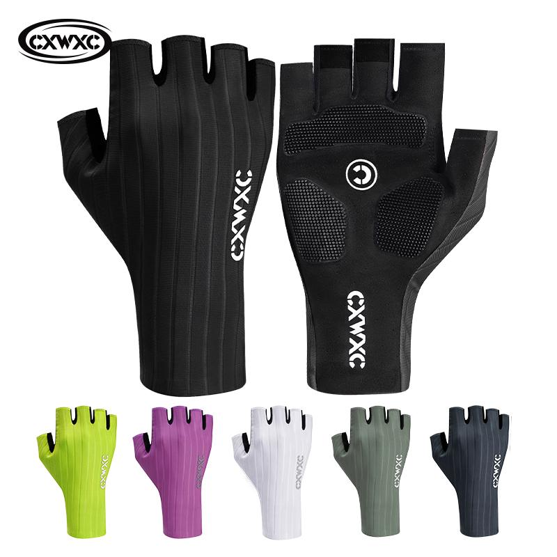 CXWXC Cycling Half Finger Gloves Men Women Breathable Anti-slip Glove Fitness Sport Training Gloves With Extended Wrist Guard 6