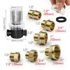 1/2'' 3/4'' 1'' Garden Hose Filter Brass Coupling Joint Agricultural Irrigation Tubing Prefilter Impurities 10-200 Mesh Strainer