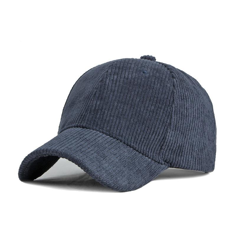New Autumn and Winter Solid Color Corduroy Baseball Cap for Men and Women, Simple Duckbill Cap