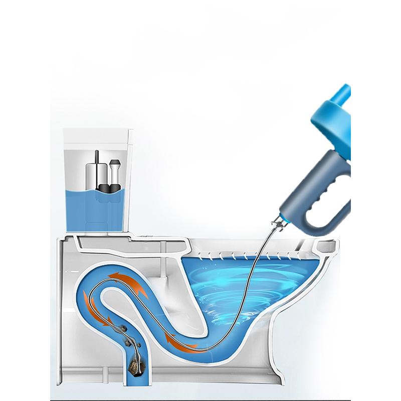 5M Extendable Drill-Powered Pipe Dredger Hand Tool Spring Loaded for Kitchen Toilet Sewer Blockage Removal