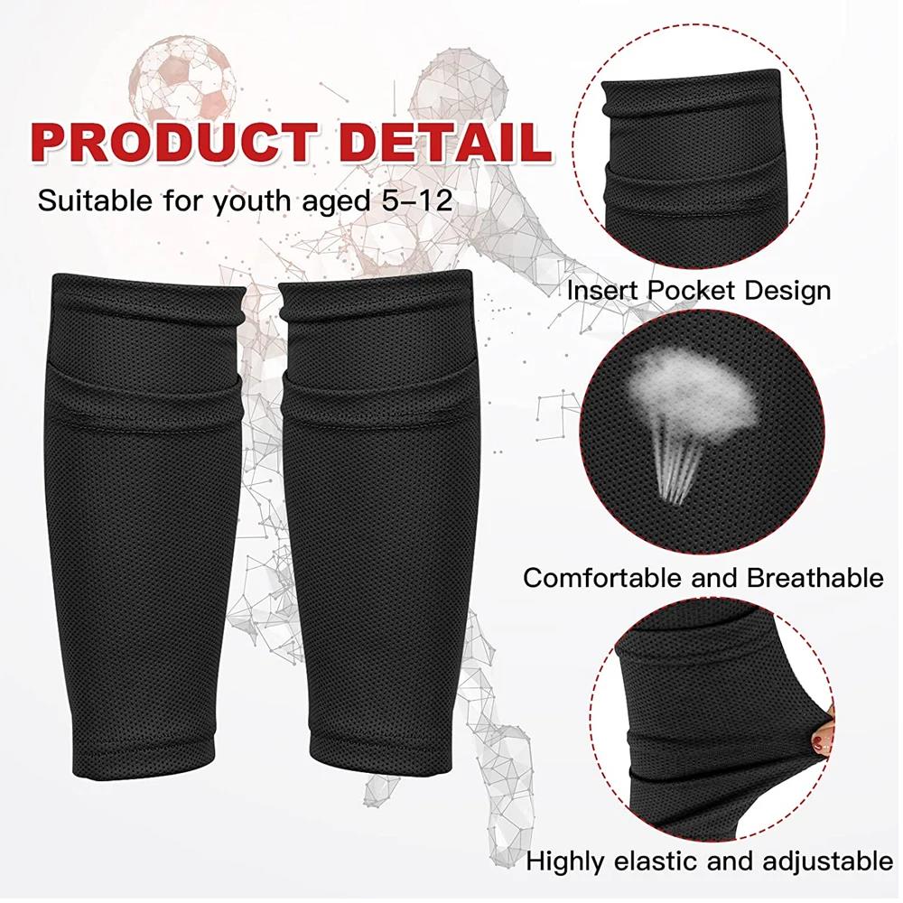1Pair Soccer Shin Guards for Kids Youth,Shin Guard Shin Guard Sleeves for Boy Girl for Football Games EVA Cushion Protection 1