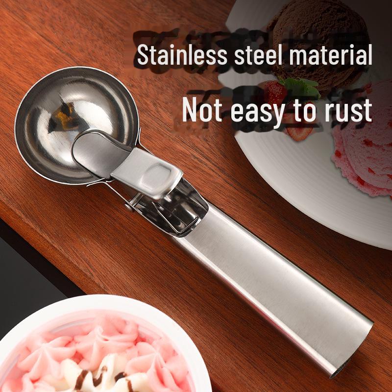 Stainless Steel Rebound Ice Cream & Dessert Scoop