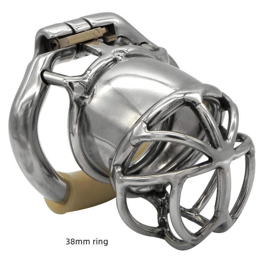 Эргономичное устройство верности для мужчин из нержавеющей стали, клетка для члена, замок для пениса, кольцо для члена, пояс верности, S063