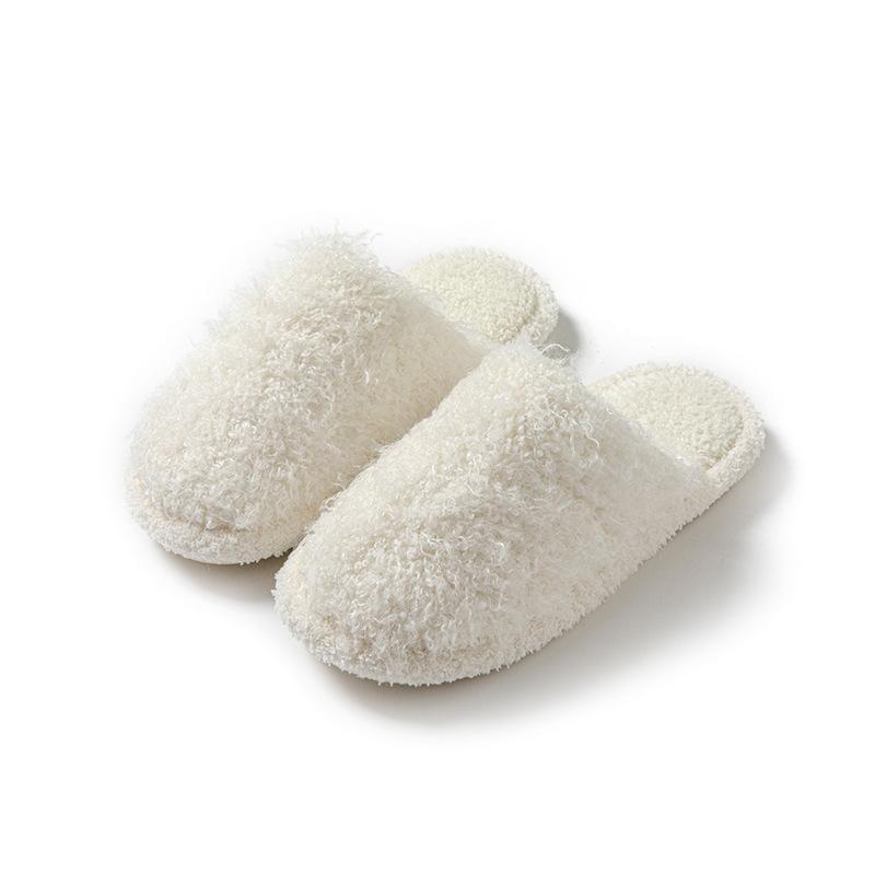 Fashion Women New 2024 Winter Home Fur Plush Slippers Non-Slip Soft Warm House Indoor Bedroom Floor Shoes Memory Foam Fluffy Slippers