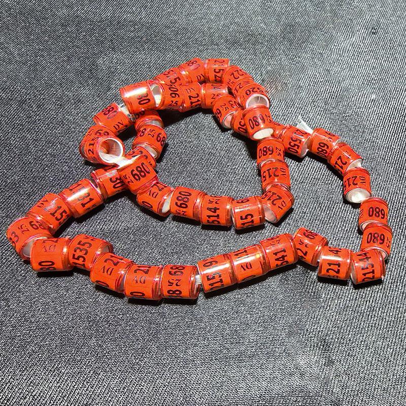 100 шт. Алюминиево-пластиковые кольца для голубей 2025 года с номером и буквой, кольца-знаки для ног птиц, идентификационные круги для летных соревнований, паломники