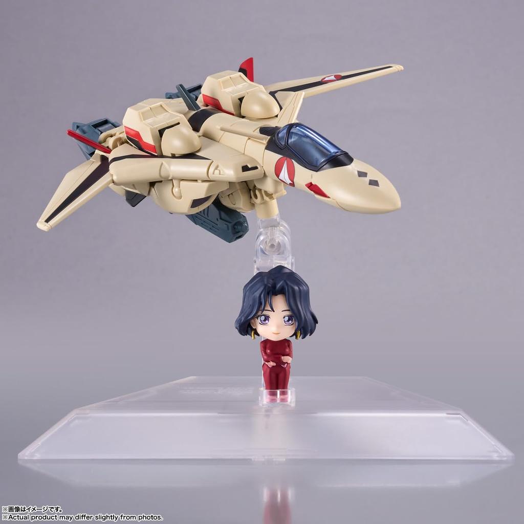 TAMASHII NATIONS TINY SESSION Macross Plus YF-19 (Модель Исаму Дайсона) с Myung Phan Loong, Примерно 110 мм, Раскрашенная подвижная фигурка из ПВХ и АБС