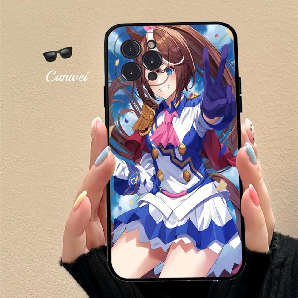 Чехол для телефона Аниме Ума Мусуме Претти Дерби Токай Тейо Для IPhone 16 15 14 11 12 13 Mini Pro XS Max Чехол 6 7 8 Plus X Funda Shell