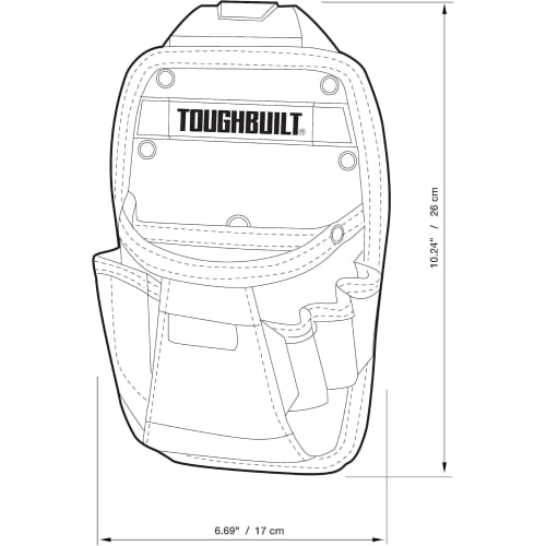 KNICKS TOUGHBUILT TB-CT-26 Universal Pouch with Knife Pocket