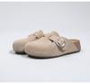 [Youshilai] Thick-soled Height-increasing Boken Slippers Women's Outer Wear 2025 Autumn New One-pedal Half Slippers Bag Head