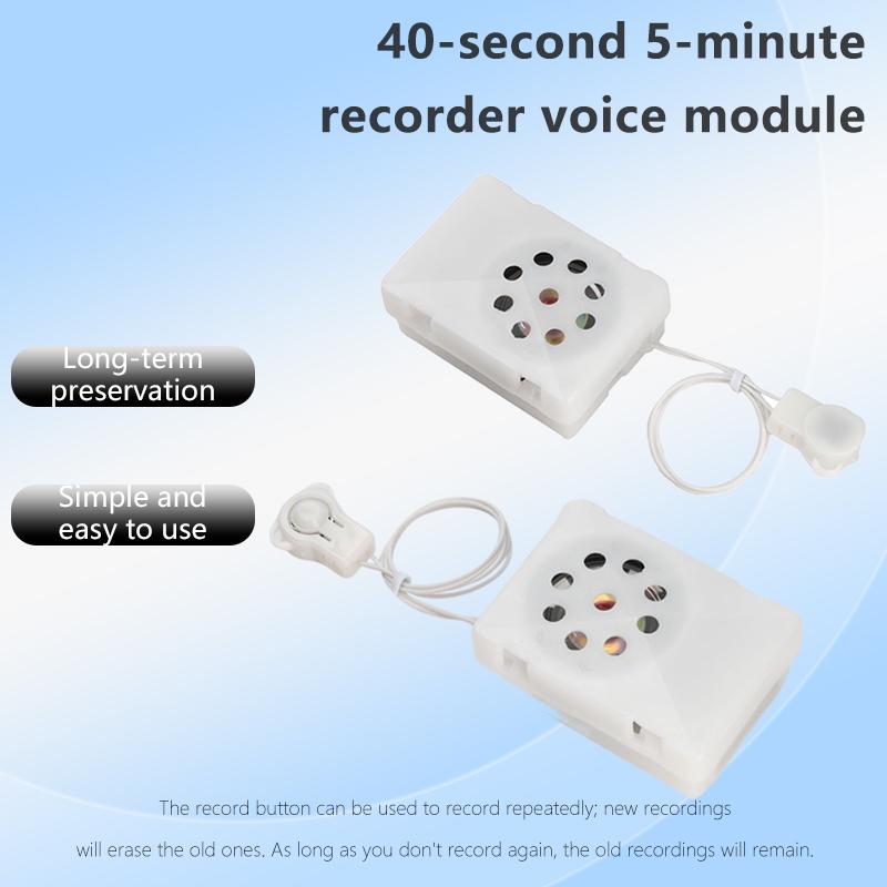 LIZAO 40s/5min Voice Recorder Module Reusable Sound Recording Chip for DIY Greeting Cards Toys Projects