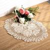 New Vintage Crocheted Doilies Shabby Chic Round Oval Crochet Placemet Handmade Wedding Event Decor