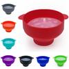 Silicone Microwave Popcorn Bowl Bucket DIY Fruit Dish Popcorn Maker with Lid Chips  Christmas