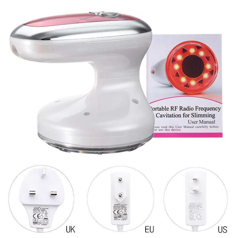 AC 100-240V Electric RF Cavitation Ultrasonic Massager LED Fat Burner Anti Cellulite Lipo Device Skin Tightening Weight Care Beauty