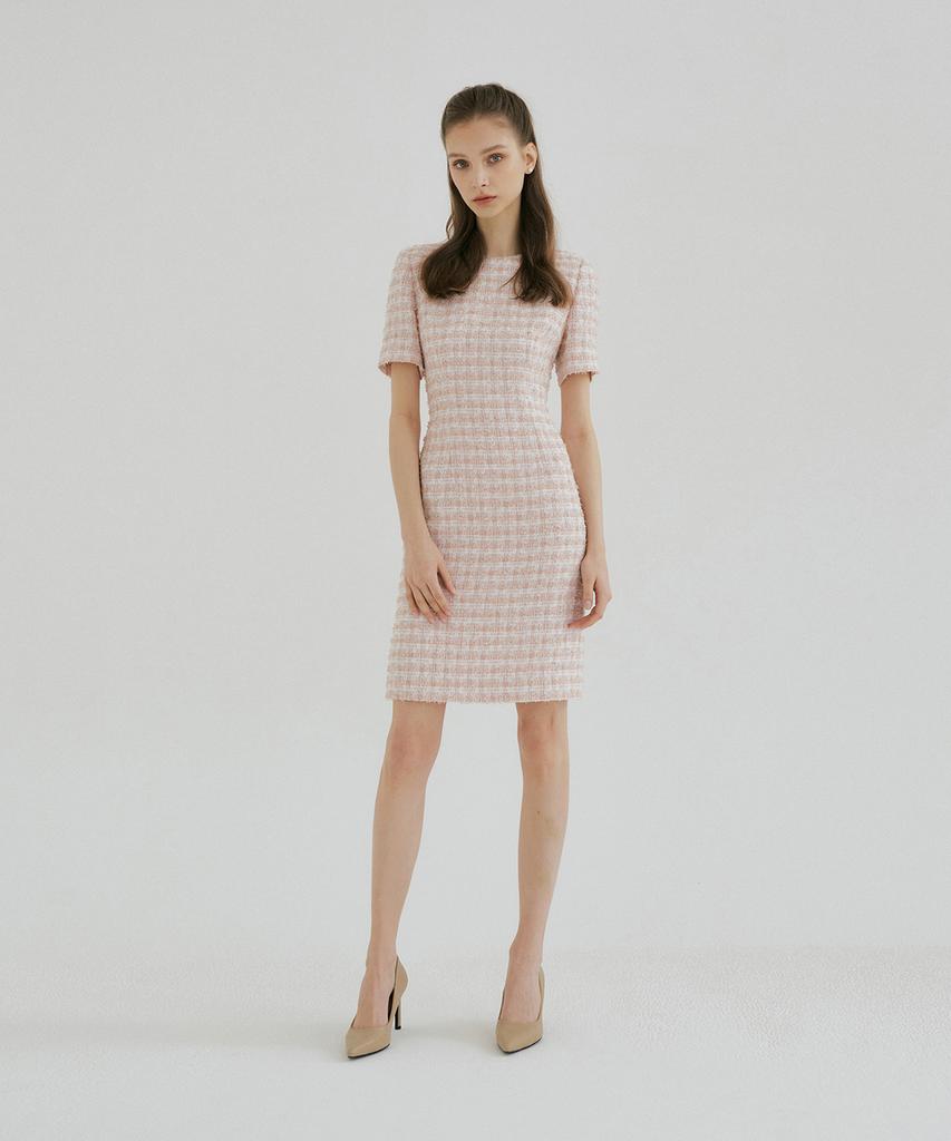 Mullion Blossom Tweed Dress