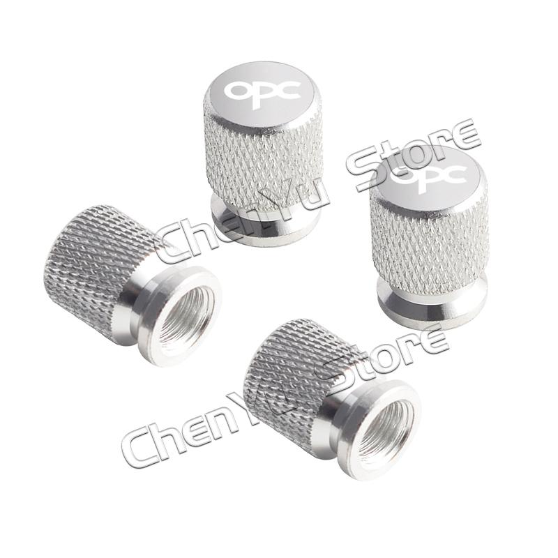 4Pcs OPC Logo Car Metal Wheel Tire Valve Caps Stem Case Dust Cap For Opel Astra Insignia Corsa Rocks Junior Accessories Styling PF5
