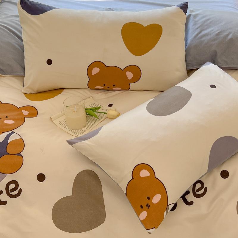 Наволочка Простая наволочка Односпальная студенческая общежитие Постельное белье 48*74см Бытовая