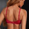 Stylish and Sexy Red Underwear Breathable Adjustment Bra Closed Breasts Big Breasts Small Gathering Bra