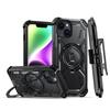Для iPhone 16 15 14 Plus 13 12 11 Pro Max Armor Rugged For MagSafe Магнитный чехол для телефона с держателем кольца и зажимом для ремня