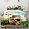 Jurassic World Park Dinosaur Bedding Set Boys Girls Twin Queen Size Duvet Cover Pillowcase Bed Kids Adult Home Textileextile