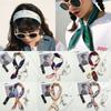 Gifts Elegant Women Silk Feel Satin Square Scarf Head Neck Hair Tie Band