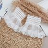 Autumn Lace Fake Cuff for Sweater Fake Sleeves Womens Horn Cuffs Embroidery Elastic Wrist Warmers Shirt Extension Sleeve