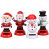 Head Dancer Dashboard Decor Solar Dancing Doll Swinging Bobble Toy Santa Claus Christmas Snowman