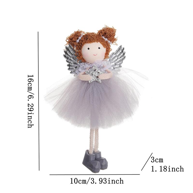 3 шт. Рождественский ангел, девочка, кукла, подвеска, рождественские подвесные куклы, поделки на рождественскую елку, подвеска в виде эльфов, подвесной ангел, реквизит для куклы