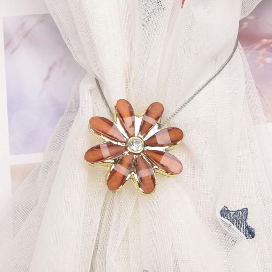 Curtain Buckle Stylish Magnet Adsorption Metal Decorative Curtain Tieback for Home