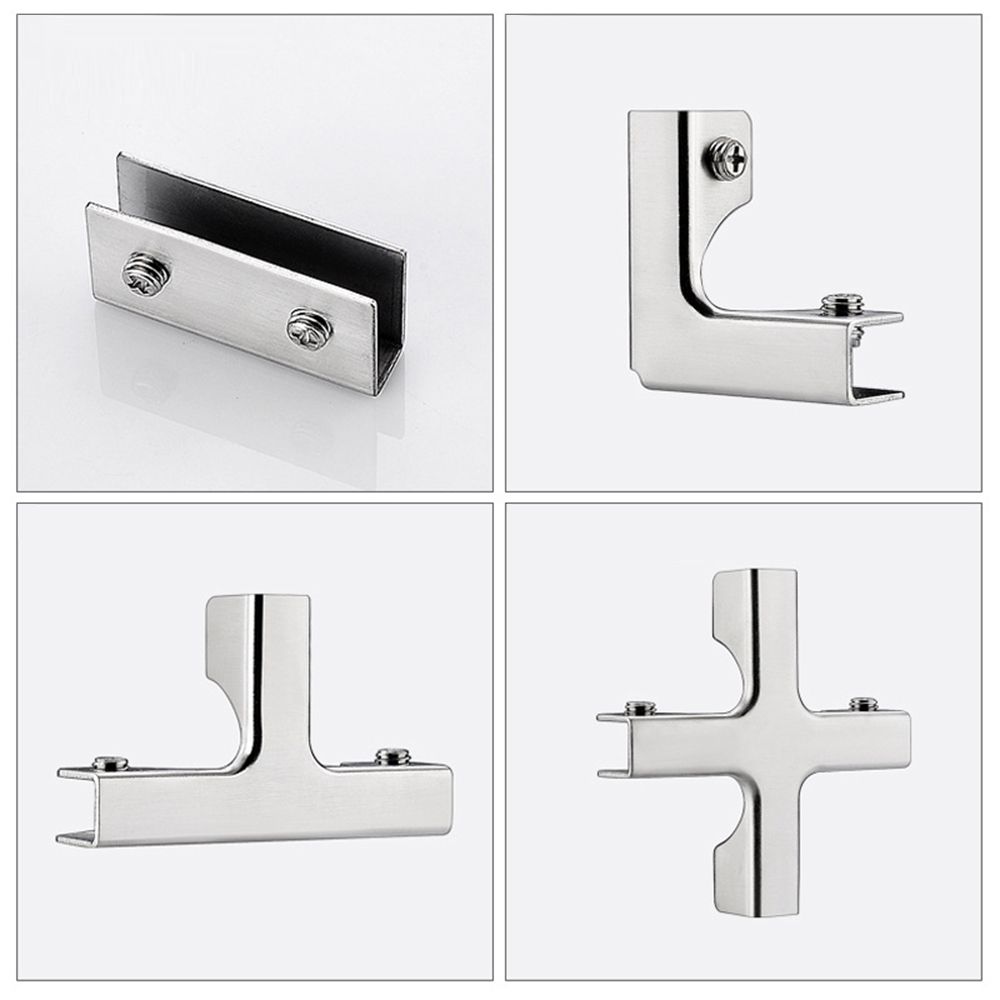 L-type Angle Corner Code T-cross Glass Clip Stainless Steel Reinforcement Fixing Clip Corner Guard Corner Buckle Hardware