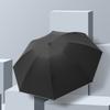 Полностью автоматический трехсложный виниловый зонт-наоборот, автоматическое открытие и закрытие, подгибка кромки складного зонта, мужчины и женщины могут добавить зонты