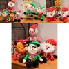 Adorable Plush Christmas Santa Claus Doll Soft Reindeer Elf Snowman Toys For Kids Gifts