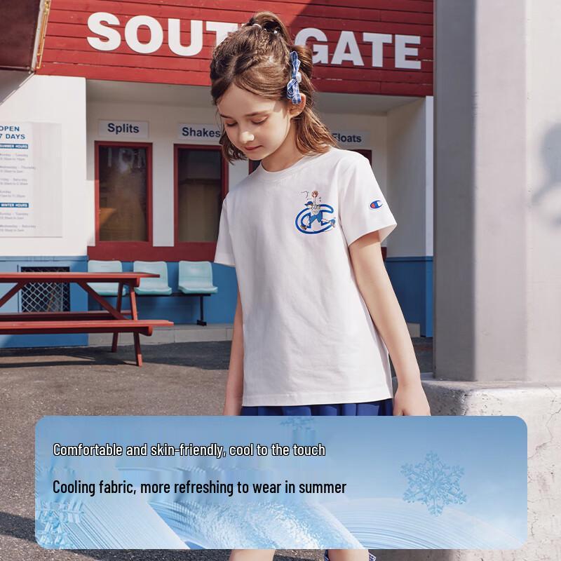 Champion Kids' Cool-Touch Retro Casual Patchwork T-Shirt