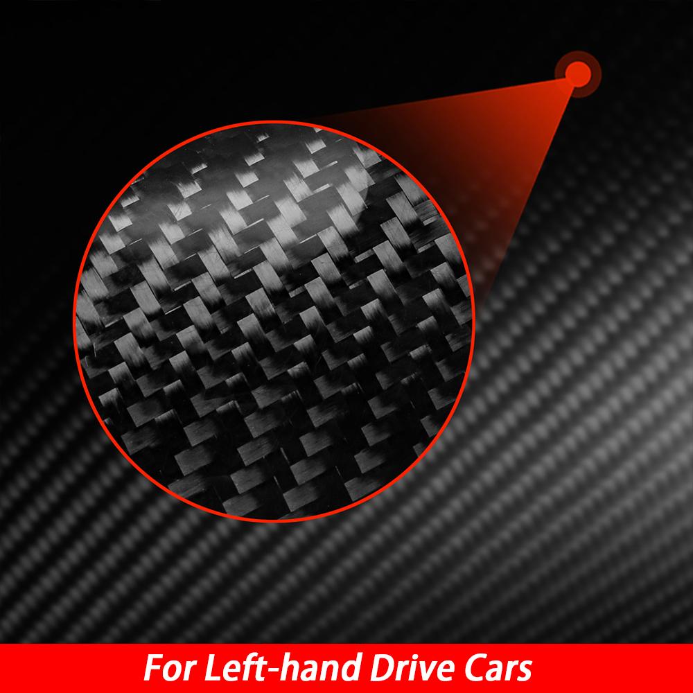 For Cadillac ATS 2013- Real Carbon Fiber Car Accessories Water Cup Holder Panel Cover Trim Interior Sticker Modification