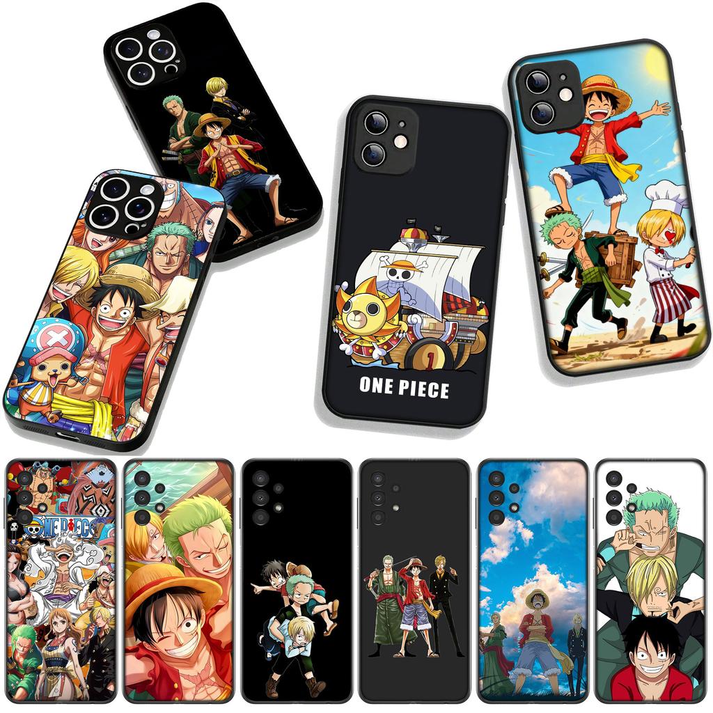 Cover for Apple iPhone 16 15 14 Plus 13 12 Mini 17 Pro Max + ProMax 16E Air 16+ 15+ Case Luffy Sanji One Piece Roronoa Zoro