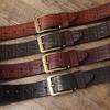 Belt Men's Retro First Layer Cow Leather Belt Men's Leather Pin Buckle Fashion Trend Embossed